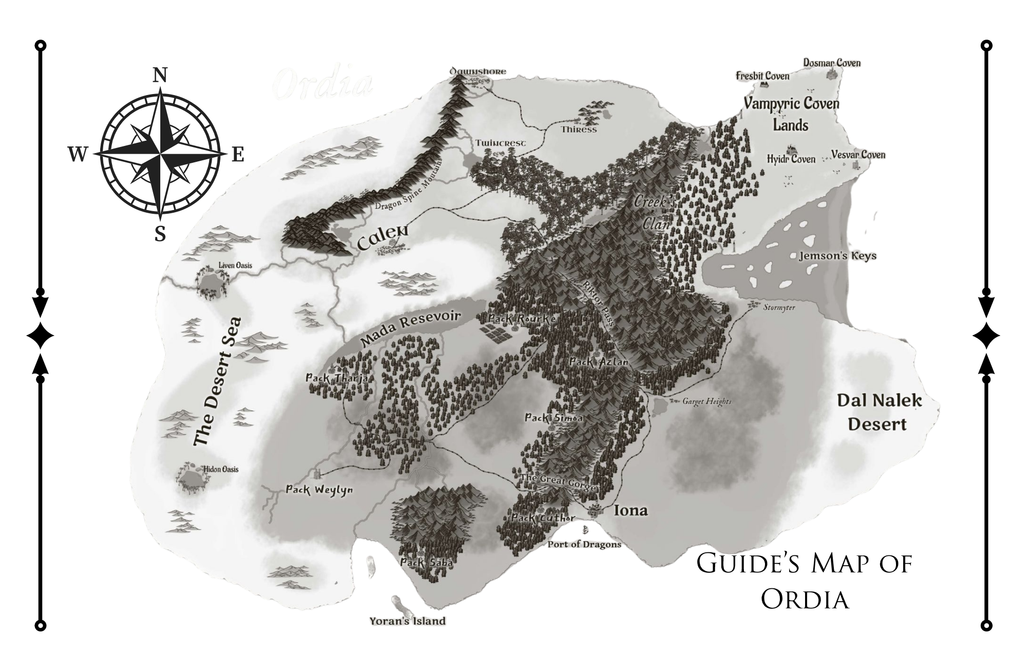 This is a map of the sister-world found through the main portals, called Ordia